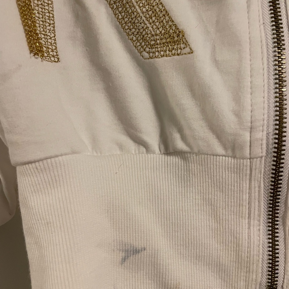 Rocawear White and Gold Bomber Jacket - Picture 2 of 8